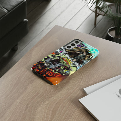 Tough Cases Phone Case, Edgy Art Phone Cover, Unique Gift for Him, Phone Accessories, Halloween Decor