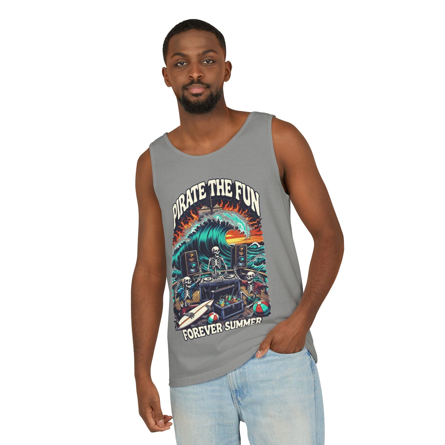 Forever Summer Tank — "Pirate the Fun / Forever Summer" Graphic Tank Top