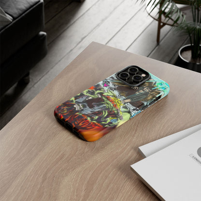 Tough Cases Phone Case, Edgy Art Phone Cover, Unique Gift for Him, Phone Accessories, Halloween Decor