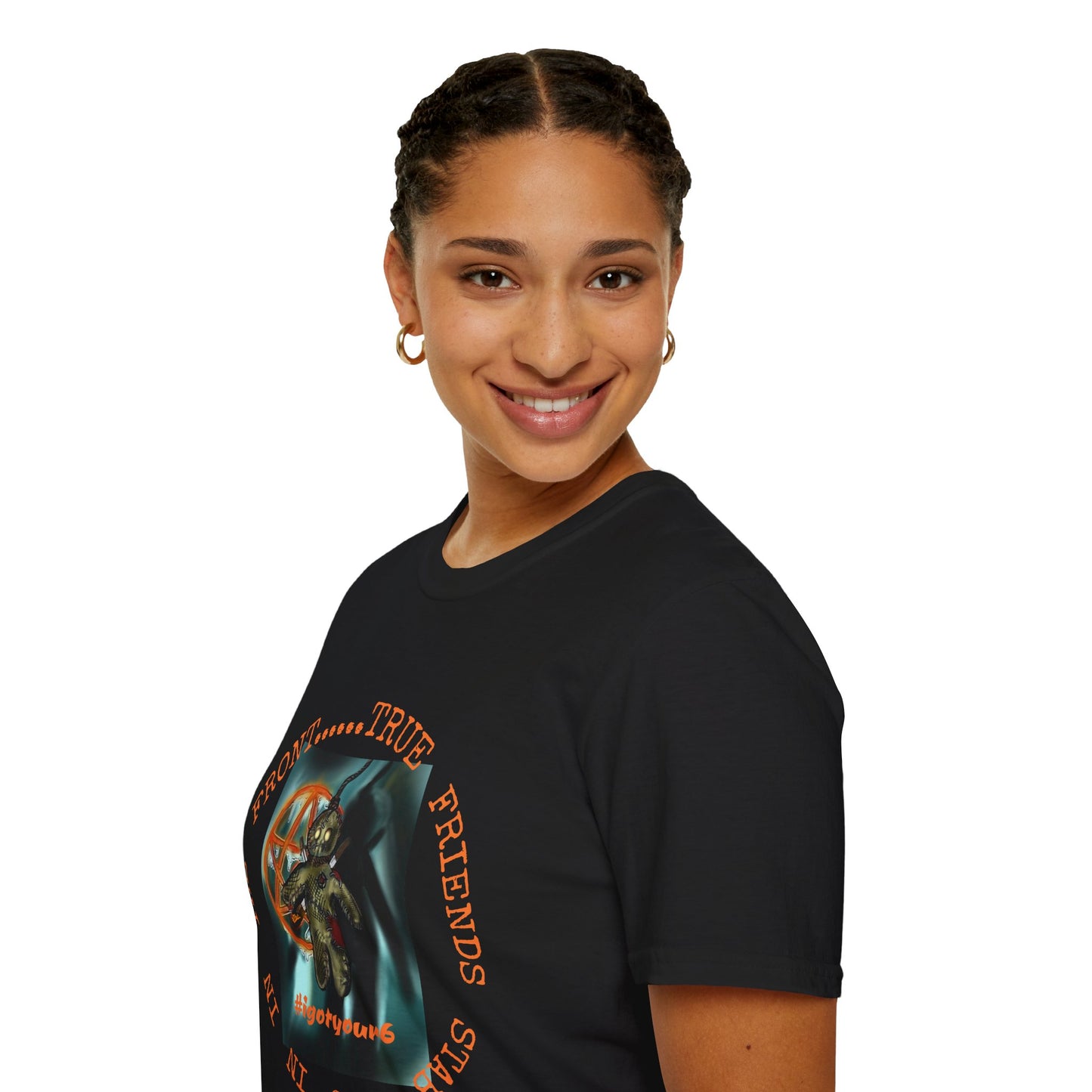 Unisex Softstyle T-Shirt - 'Down With The Sickness' Graphic Tee for Fans of Bold Art and Humor