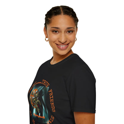 Unisex Softstyle T-Shirt - 'Down With The Sickness' Graphic Tee for Fans of Bold Art and Humor