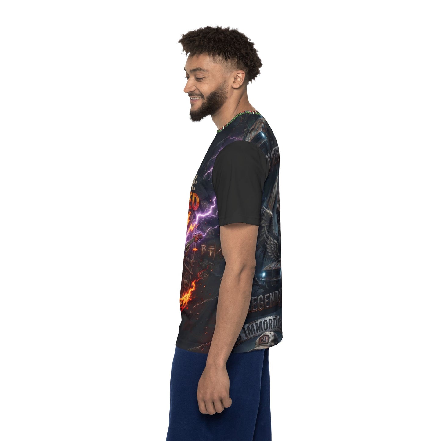 Dad Mode Activated Rocker Jersey — "Immortalized" Graphic Sports Tee