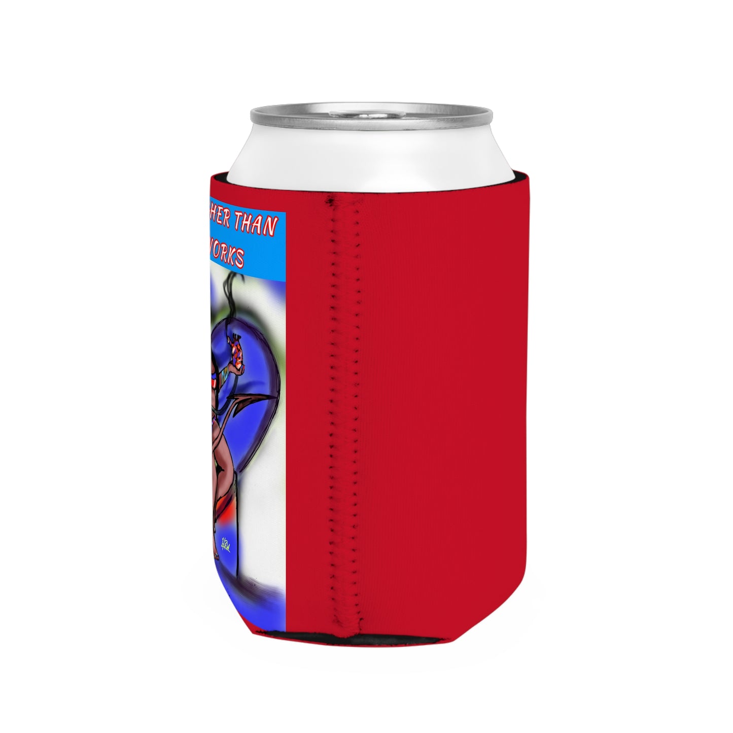 Summer Vibes Can Cooler Sleeve, Fun Beverage Holder, Party Favor, Fourth of July Gift, BBQ Essential, Festival Fun
