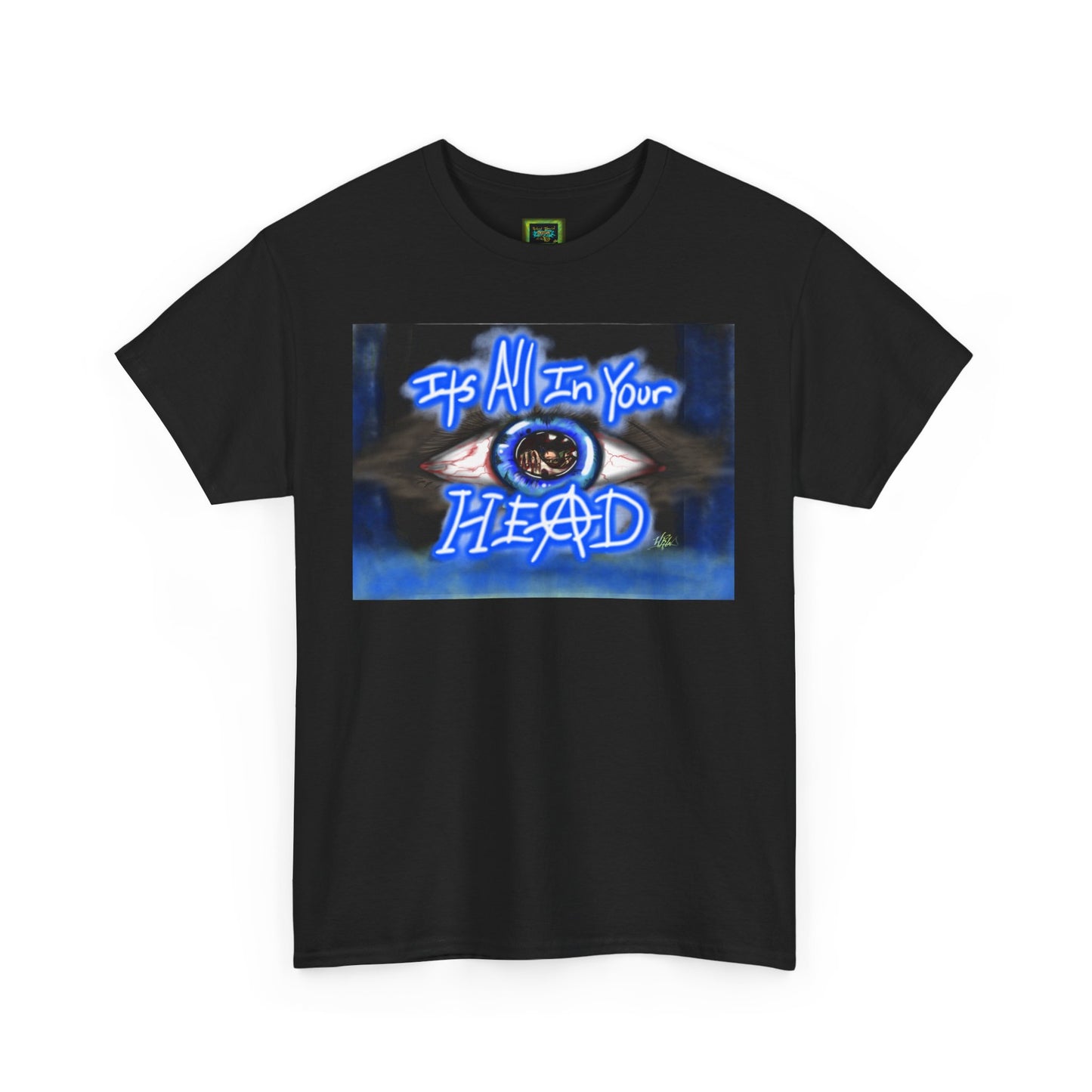 Unisex Heavy Cotton Tee - "It's All In Your Head" Graphic Tee