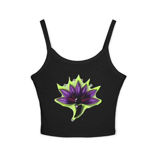 Lotus Flower Spaghetti Strap Tank Top - Boho Chic Women’s Summer Wear