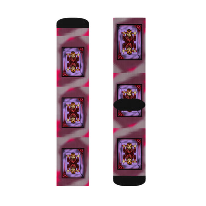 Unique Sublimation Socks - Artistic Design for Creative Souls