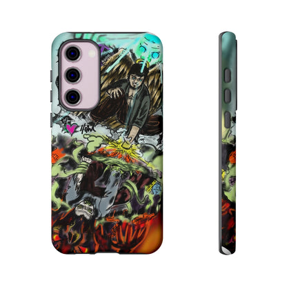 Tough Cases Phone Case, Edgy Art Phone Cover, Unique Gift for Him, Phone Accessories, Halloween Decor