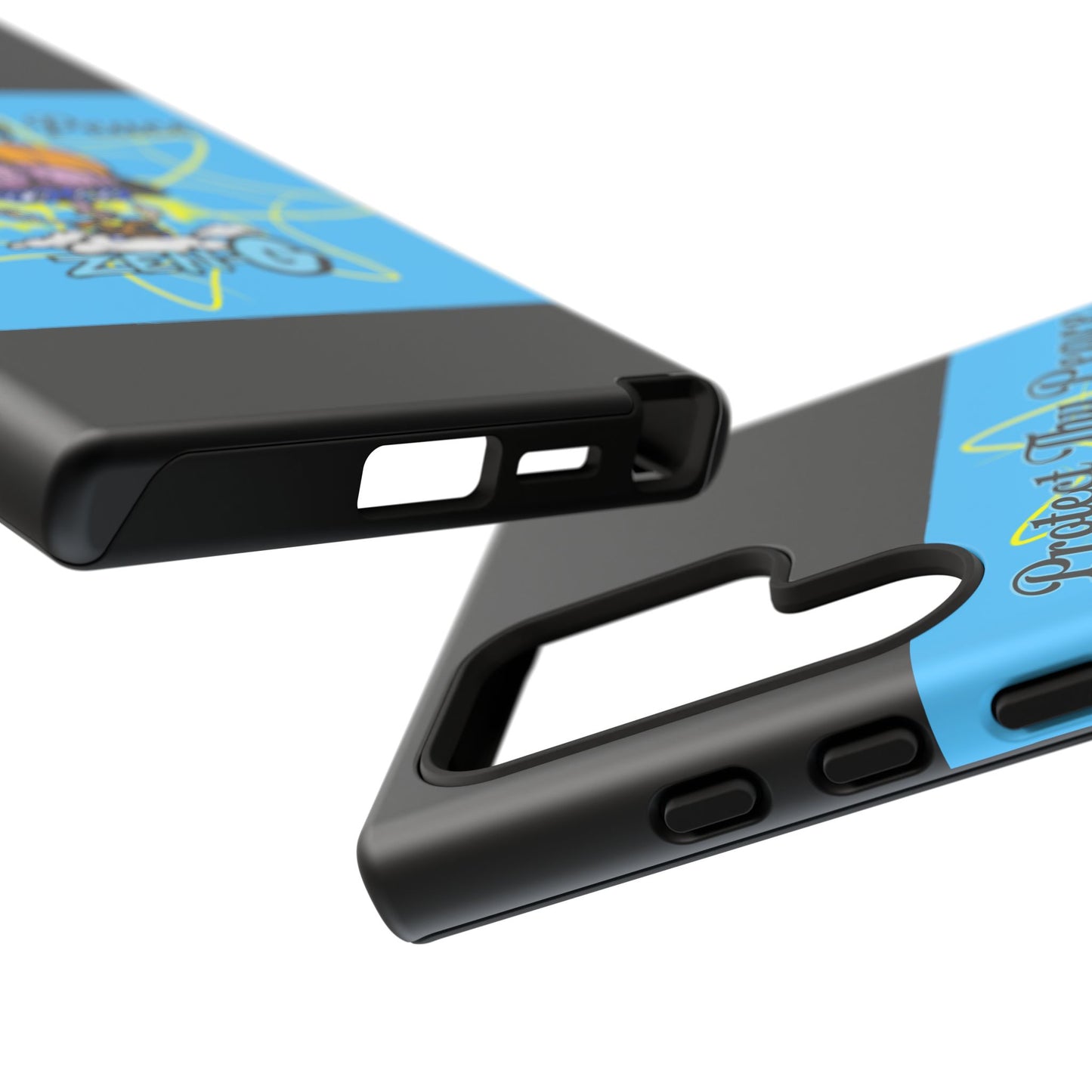 Protect Thy Peace Phone Case, Zen G Tough Case for Stress Relief, Unique Phone Accessory, Holiday Gift, Vibrant Design