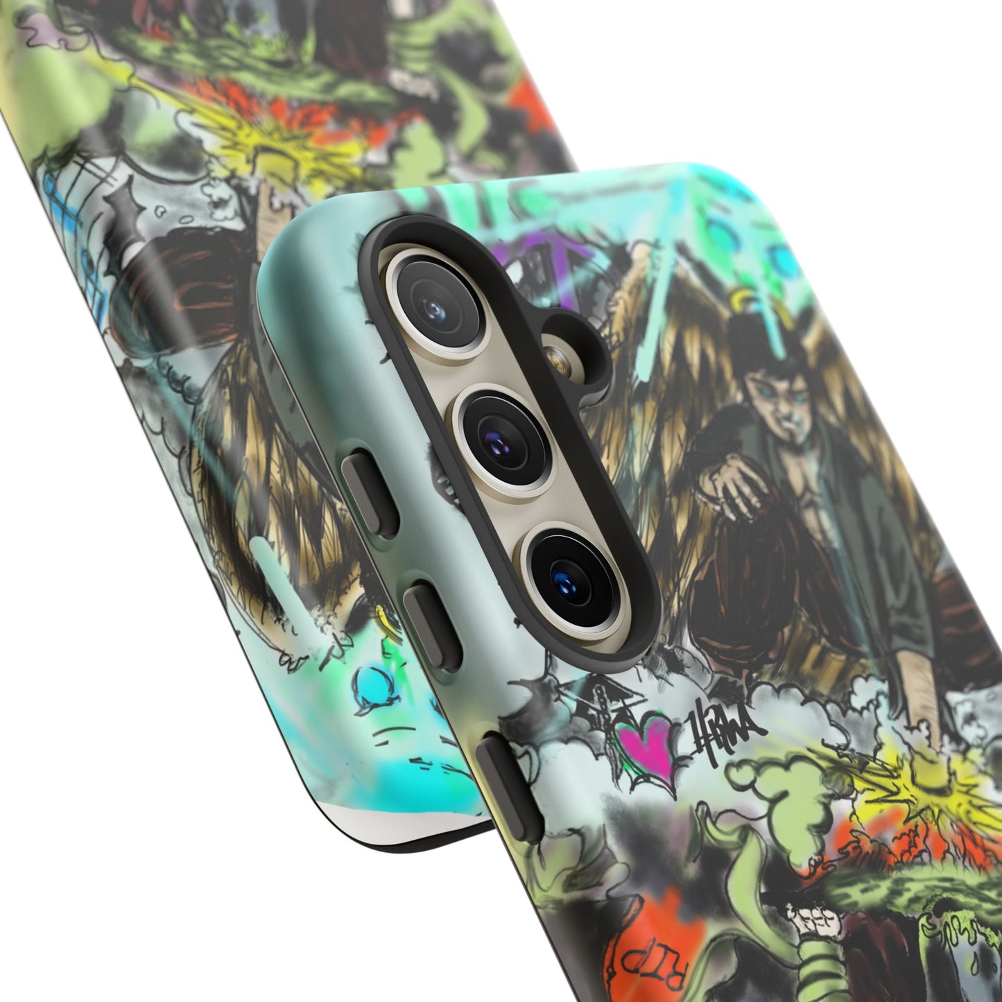 Tough Cases Phone Case, Edgy Art Phone Cover, Unique Gift for Him, Phone Accessories, Halloween Decor