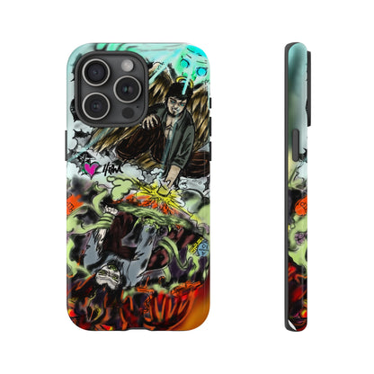 Tough Cases Phone Case, Edgy Art Phone Cover, Unique Gift for Him, Phone Accessories, Halloween Decor