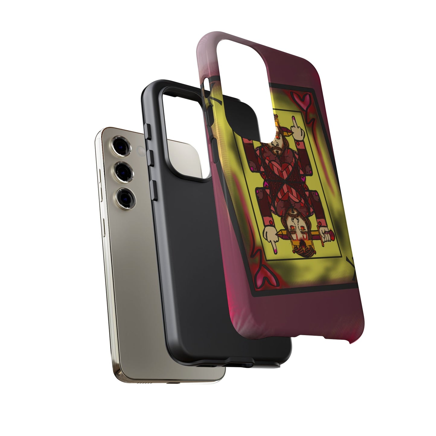 Playing Card Phone Case - Tough Cases with King Design