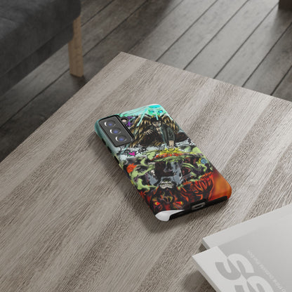 Tough Cases Phone Case, Edgy Art Phone Cover, Unique Gift for Him, Phone Accessories, Halloween Decor