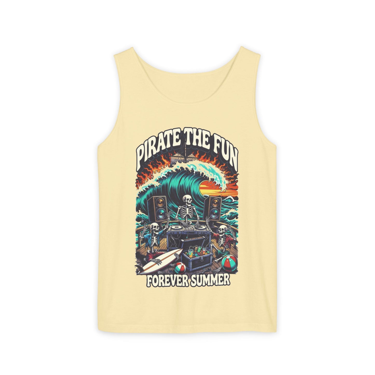 Forever Summer Tank — "Pirate the Fun / Forever Summer" Graphic Tank Top