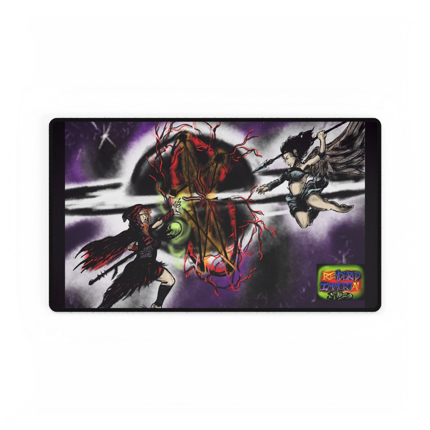 Gothic Desk Mats for Unique Workspaces, Art By HRW, Office Decor, Gamer Mousepad, Creative Gifts, Home Office Essentials