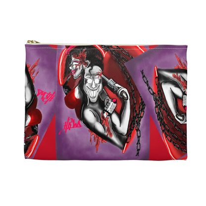 Gothic Love Accessory Pouch - Edgy Art Design for Alternative Style