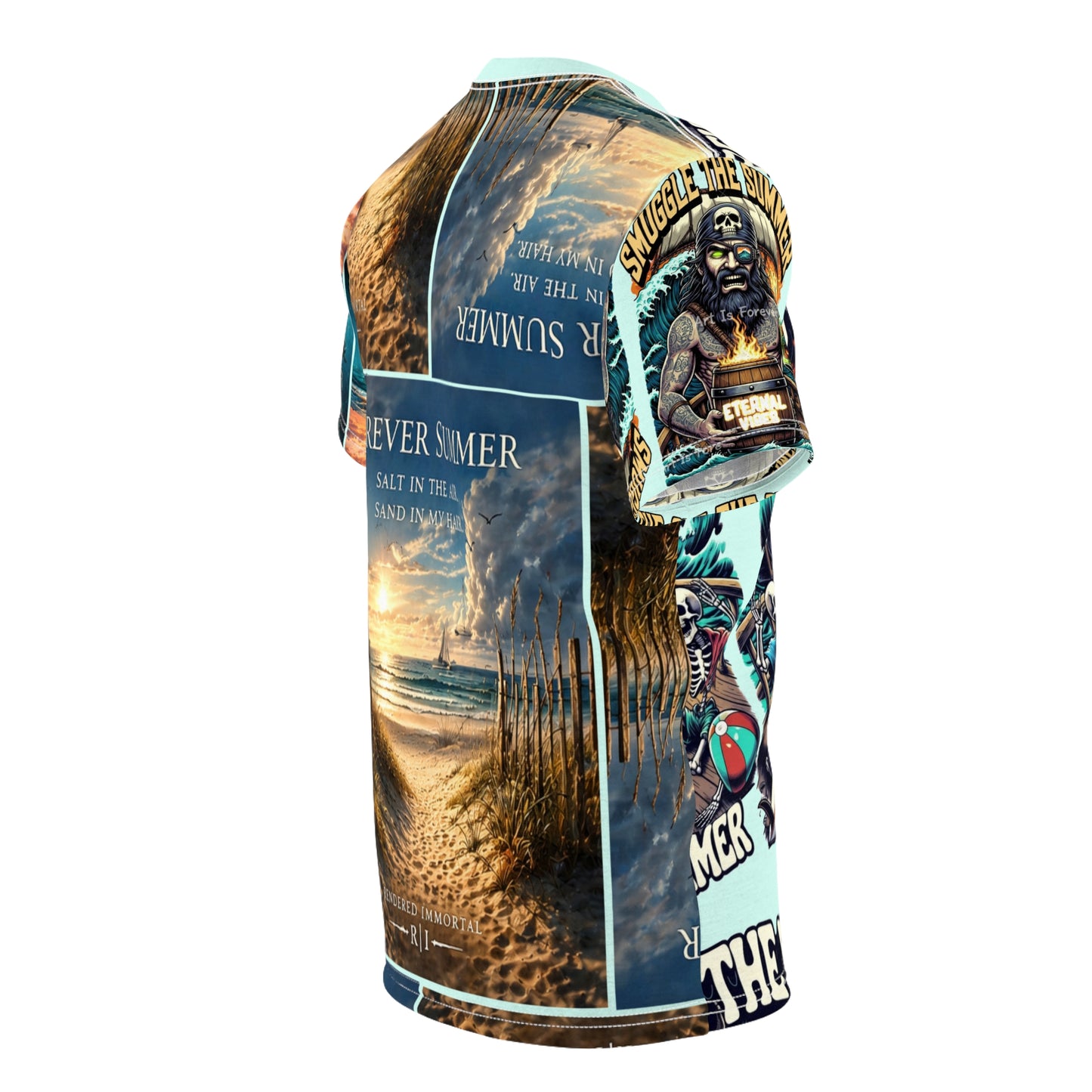 Pirate the Fun "Forever Summer" All-Over Print Tee