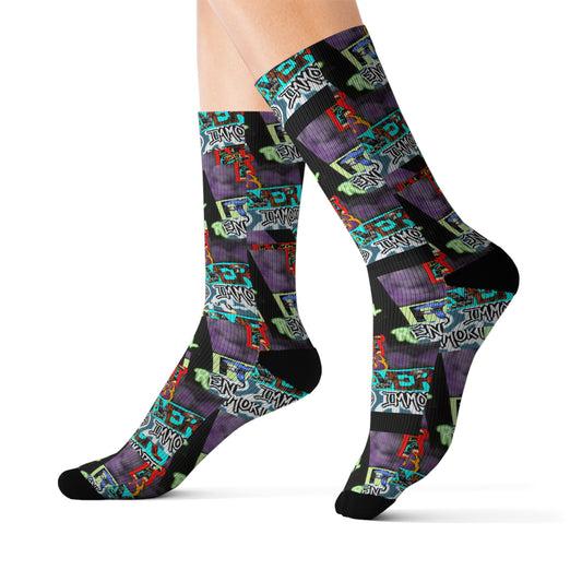 Art IsForever Socks, Unique Gift for Gamers, Cozy Footwear, Casual Sock Pair, Trendy Sock Style