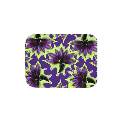 Cozy Sherpa Blanket - Lotus With SemicolonDesign for Home Decor