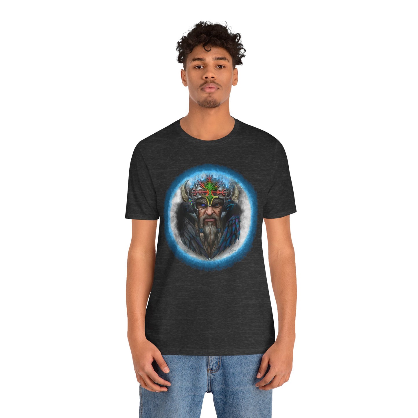 Viking King Graphic Tee — Norse Warrior Playing Card Design