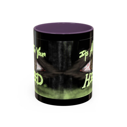Edgy Accent Coffee Mug - Unique Gift for Artists, Home Decor, Halloween, Motivational Drinkware, Gothic Style, Mindful Daily Use
