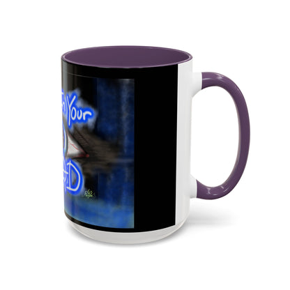 All In Your Head Accent Coffee Mug - Unique Gift for Coffee Lovers