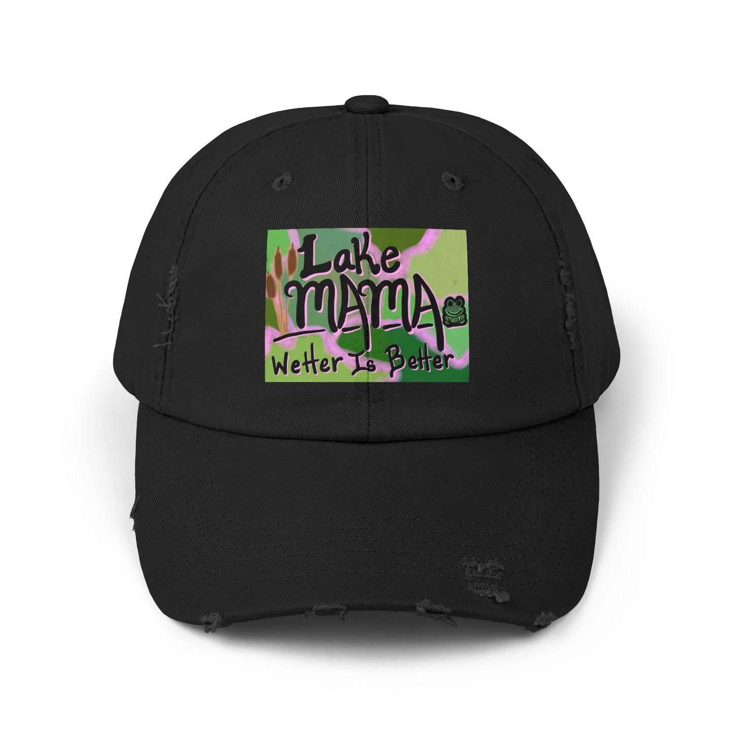 Lake Mama Distressed Cap - Perfect for Outdoor Adventures & Summertime Fun!