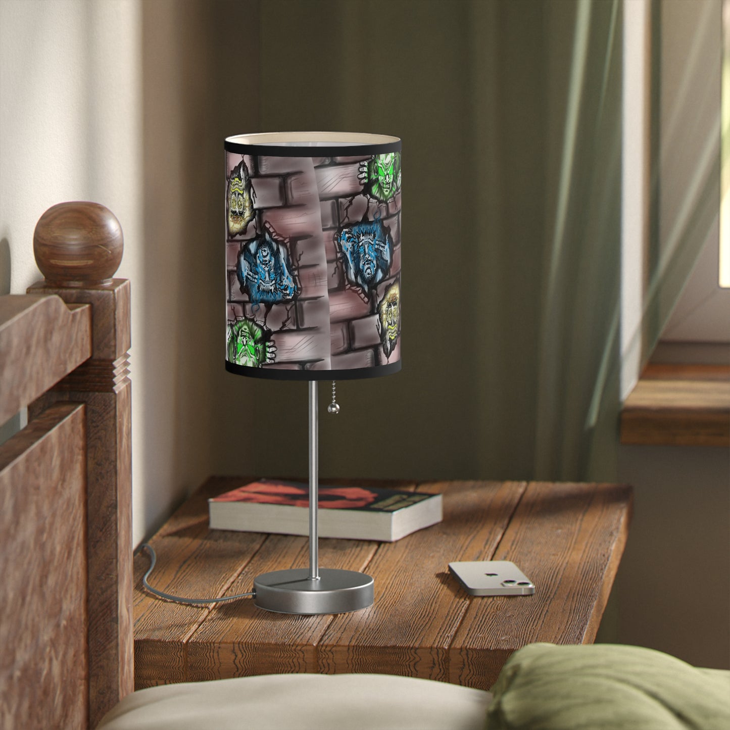 Graffiti Emotion Faces Table Lamp –Mental Expression Art Lamp (US/CA Plug)