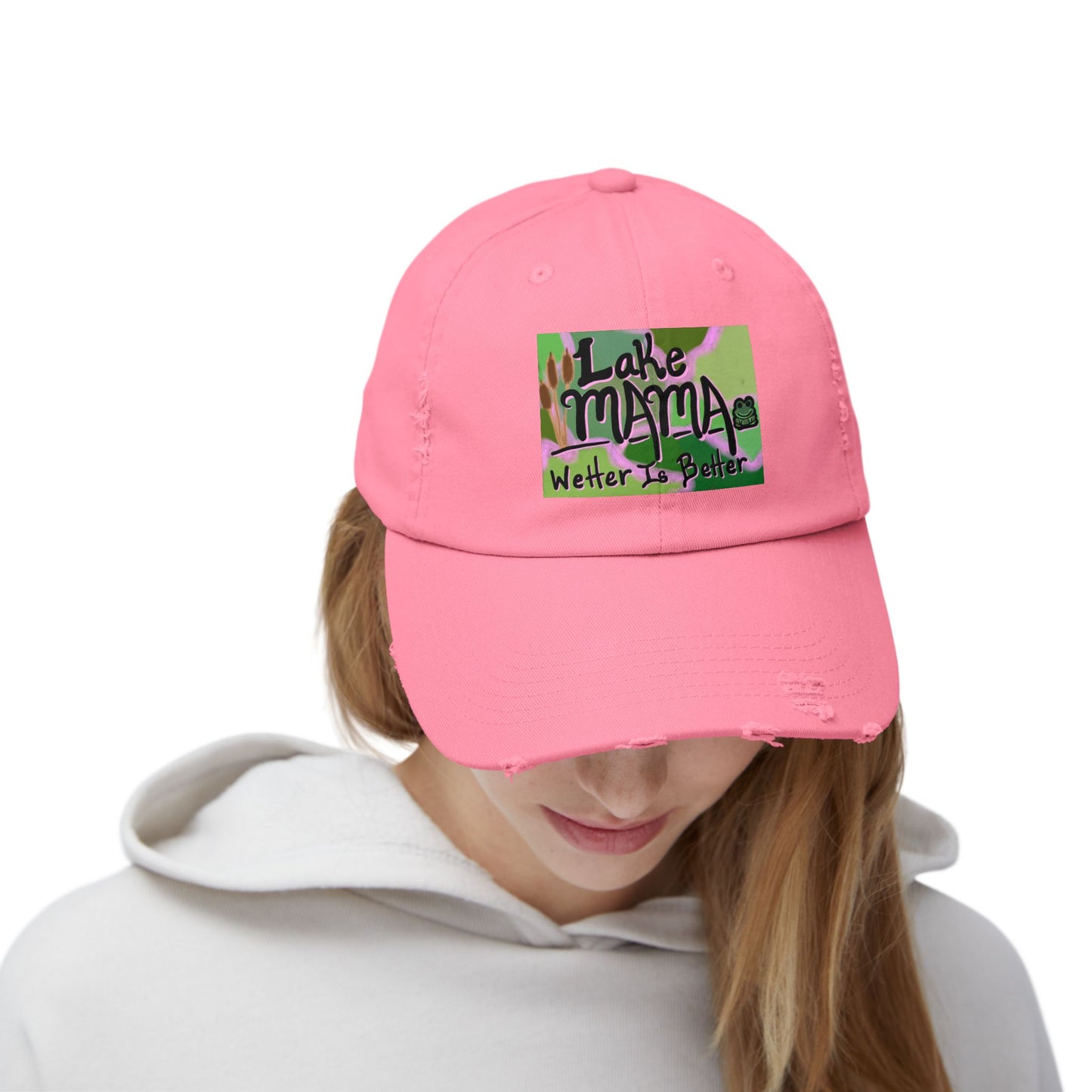 Lake Mama Distressed Cap - Perfect for Outdoor Adventures & Summertime Fun!