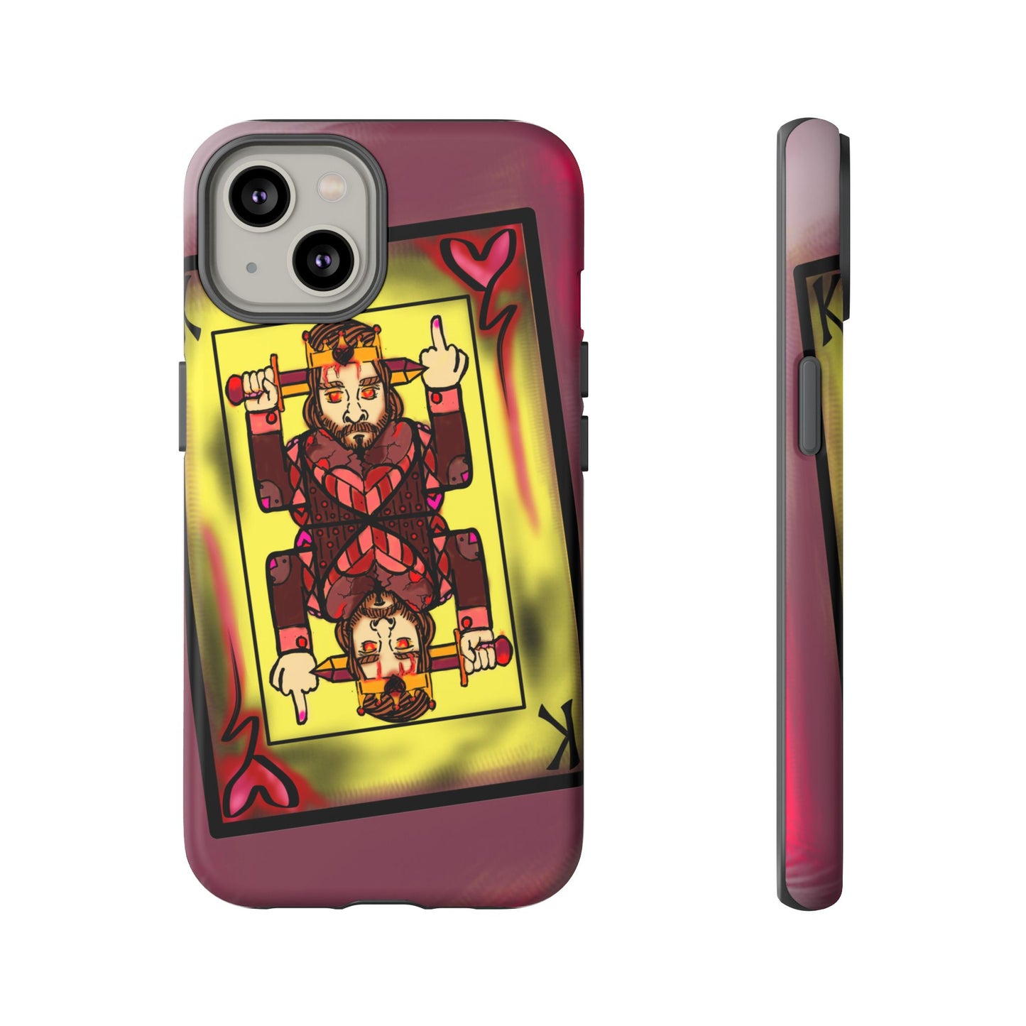 Playing Card Phone Case - Tough Cases with King Design