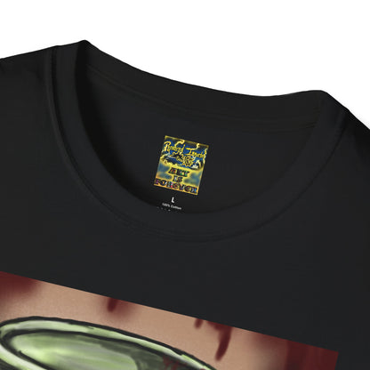 Here For the Boos Unisex Softstyle T-Shirt, Casual Streetwear, Urban Fashion, Unique Graphic Tee, Perfect Gift for Art Lovers