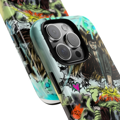 Tough Cases Phone Case, Edgy Art Phone Cover, Unique Gift for Him, Phone Accessories, Halloween Decor