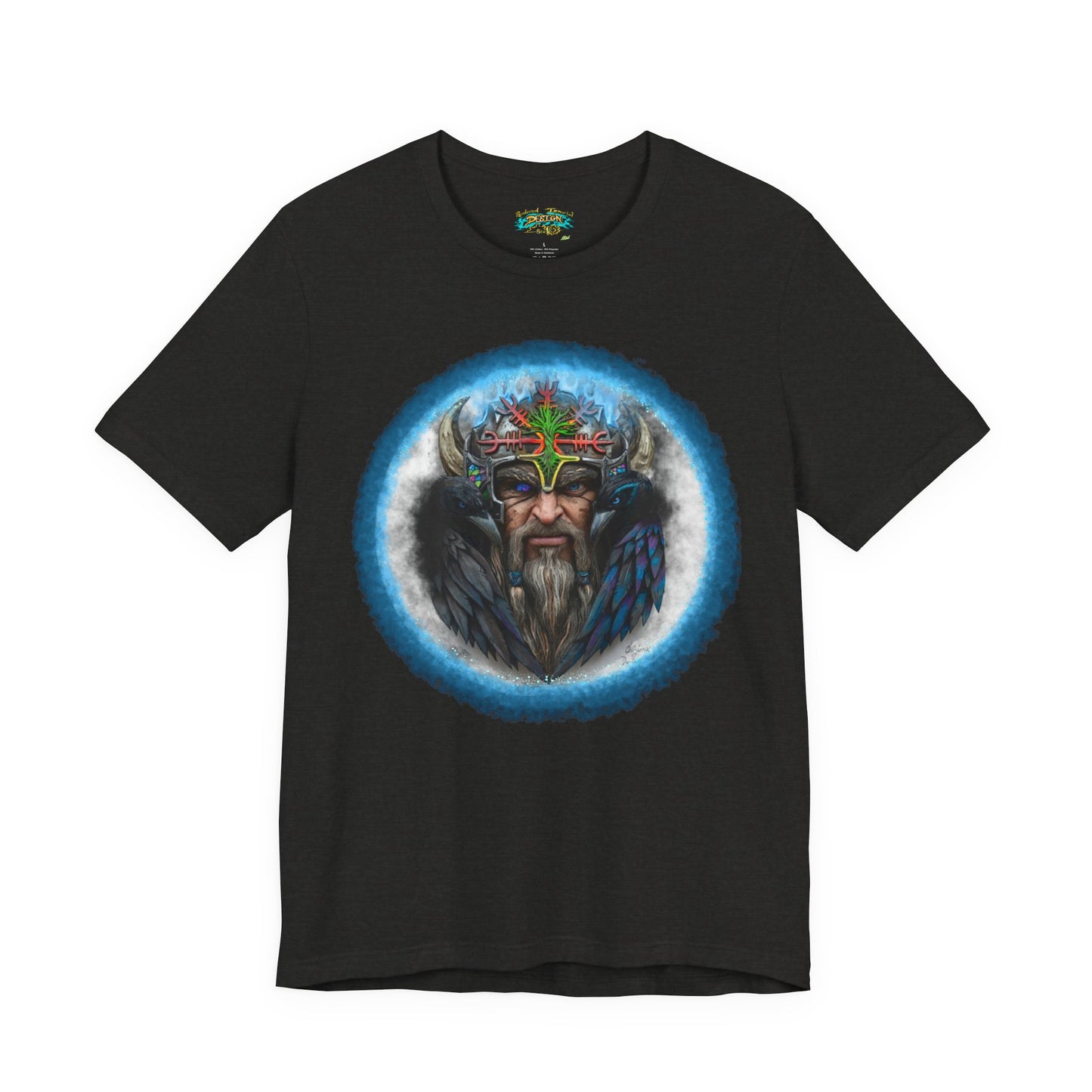 Viking King Graphic Tee — Norse Warrior Playing Card Design
