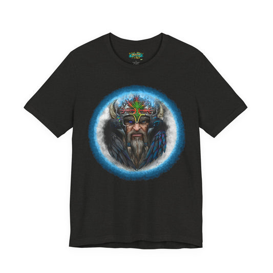 Viking King Graphic Tee — Norse Warrior Playing Card Design