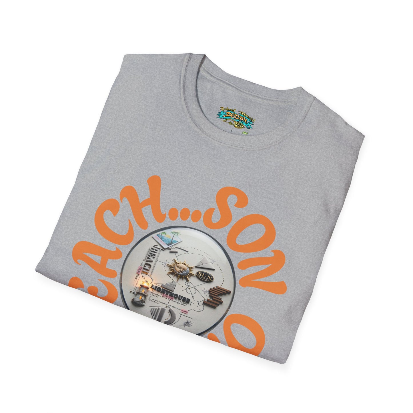 Beach Vibe Graphic T-Shirt — "Beach...Son of a" Retro Surf Design
