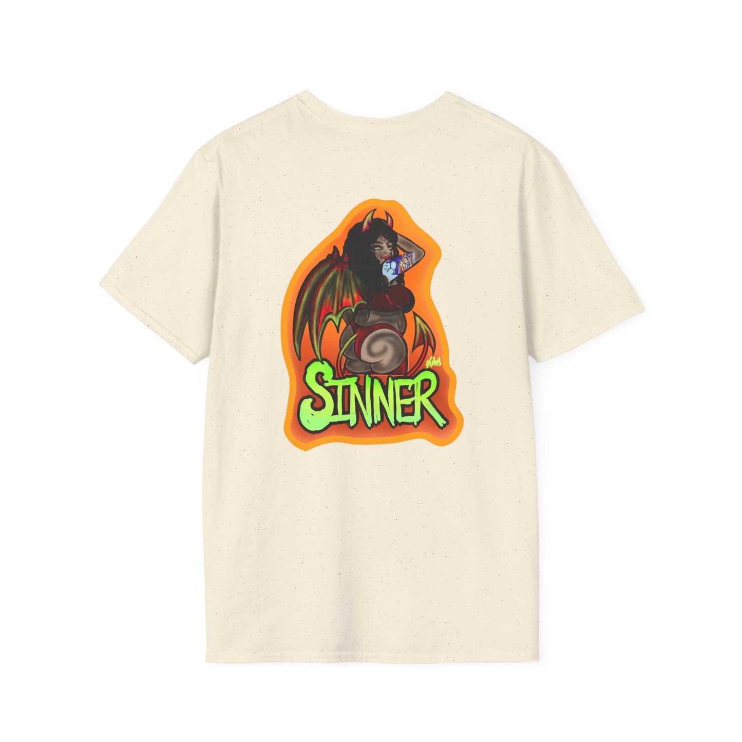Saint and Sinner Graphic T-Shirt, Unisex Tee for Halloween, Gift for Friends, Statement Shirt, Casual Wear, Gothic Aesthetic