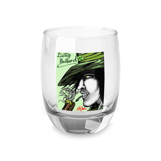 Artistic Whiskey Glass - Hand-Drawn Design for Whiskey Lovers, Unique Gift for Him, Distinctive Barware, Alcohol Gift, Home Decor