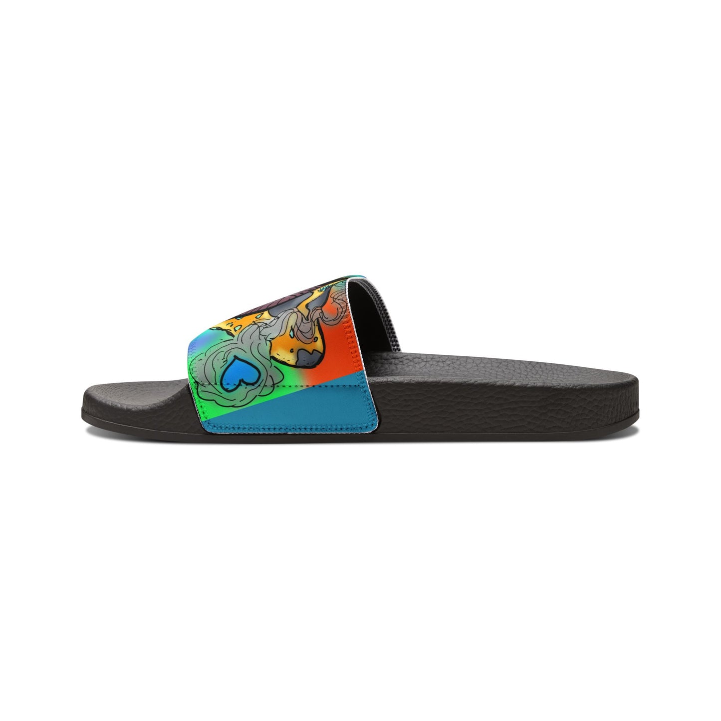 Vibrant Men's Removable-Strap Sandals with Funky Design