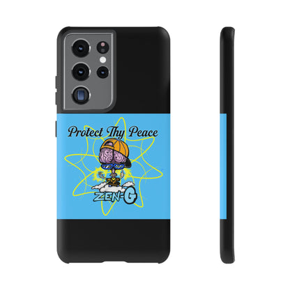 Protect Thy Peace Phone Case, Zen G Tough Case for Stress Relief, Unique Phone Accessory, Holiday Gift, Vibrant Design
