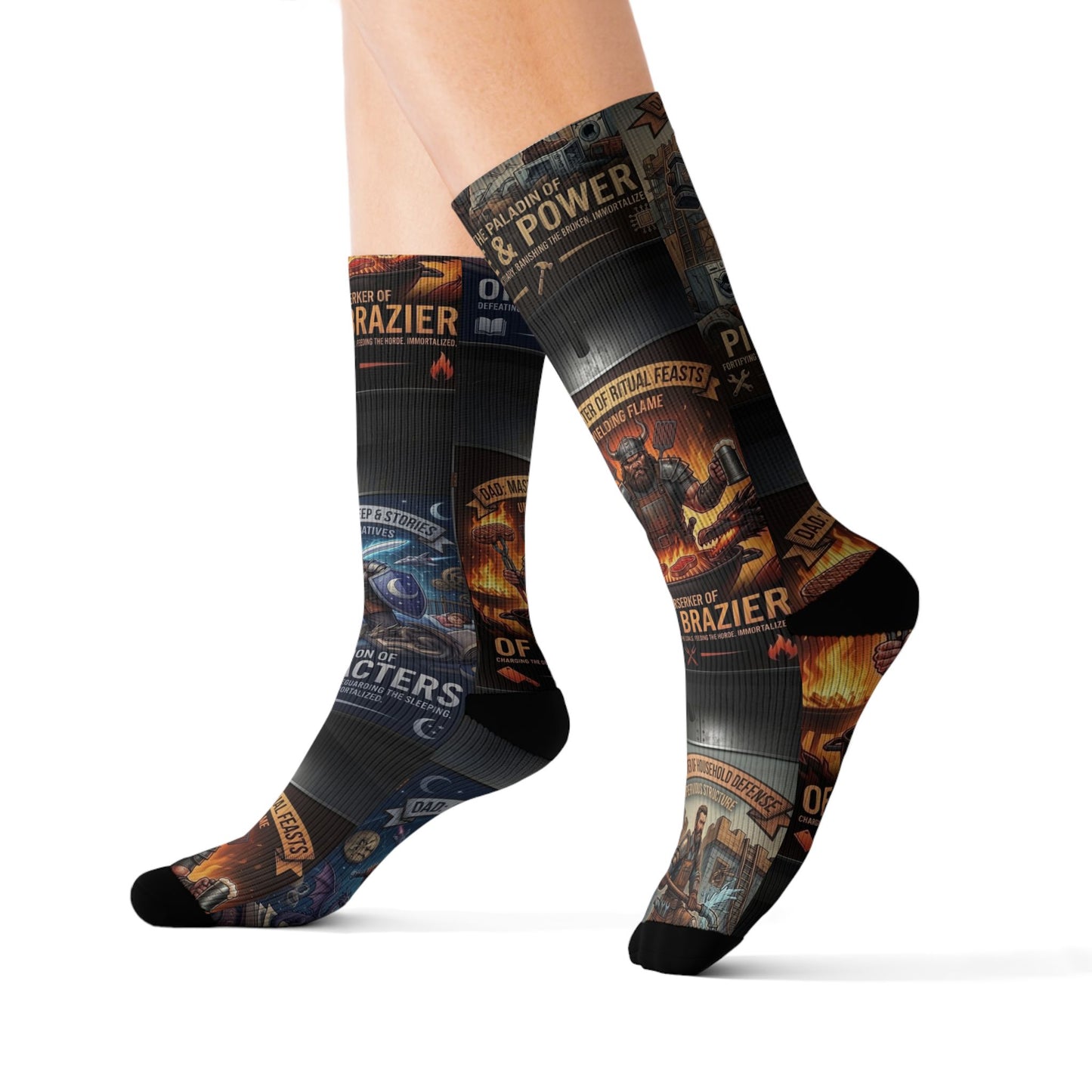 Legendary Dads Sublimation Socks — Novelty Socks