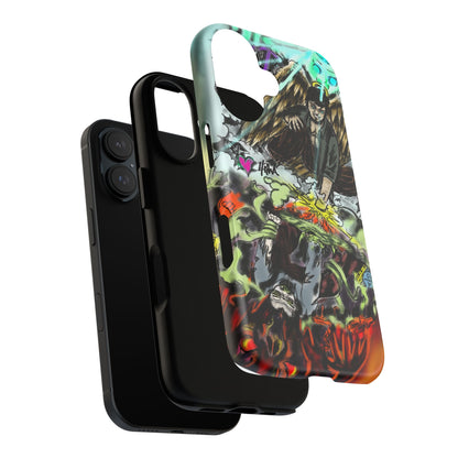 Tough Cases Phone Case, Edgy Art Phone Cover, Unique Gift for Him, Phone Accessories, Halloween Decor