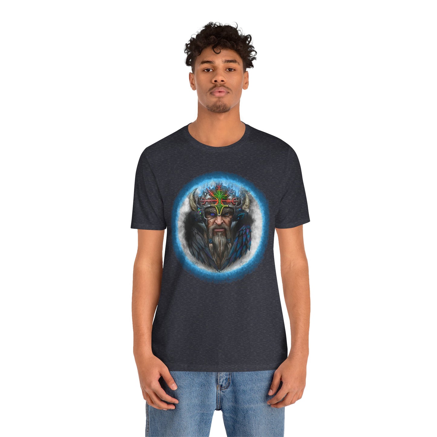 Viking King Graphic Tee — Norse Warrior Playing Card Design