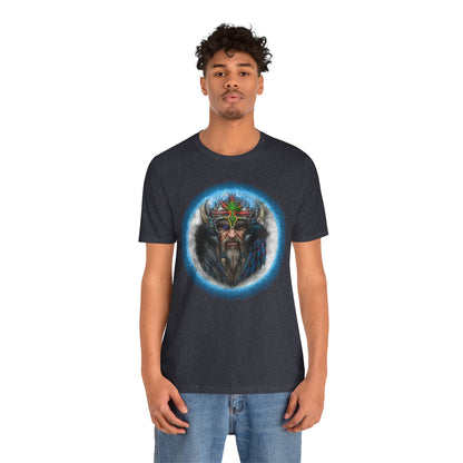 Viking King Graphic Tee — Norse Warrior Playing Card Design