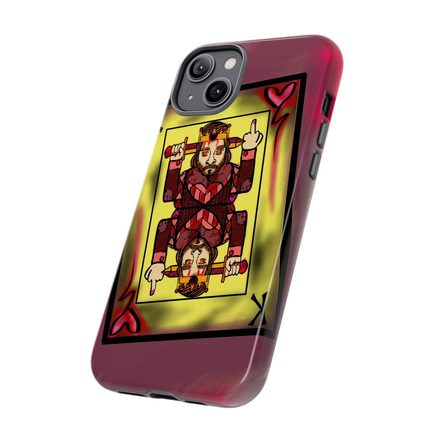 Playing Card Phone Case - Tough Cases with King Design