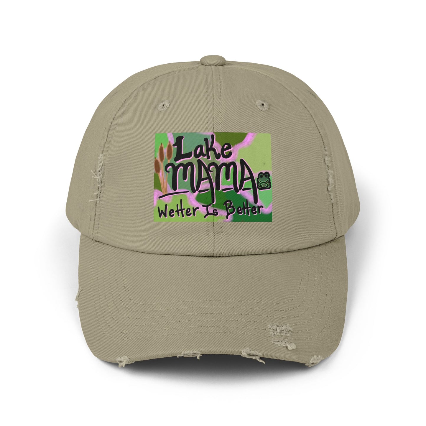 Lake Mama Distressed Cap - Perfect for Outdoor Adventures & Summertime Fun!