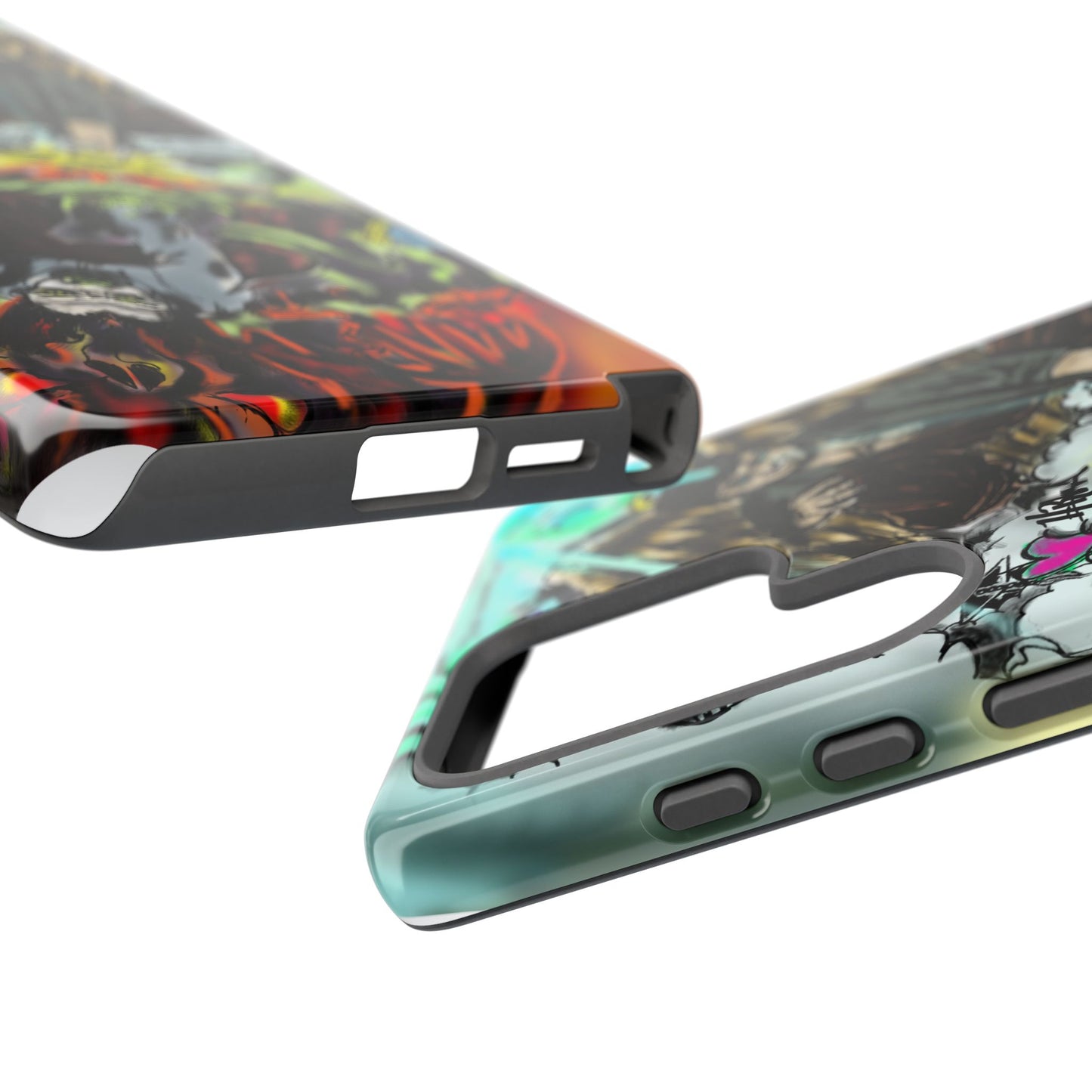 Tough Cases Phone Case, Edgy Art Phone Cover, Unique Gift for Him, Phone Accessories, Halloween Decor