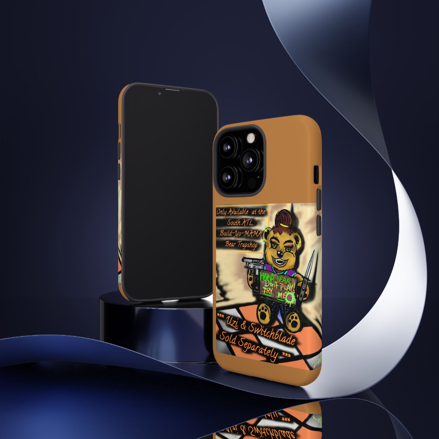Tough Cases: Fun & Funky Phone Case, Cute Bear Design, Gifts for Animal Lovers, Tech Accessories, Unique Phone Cover