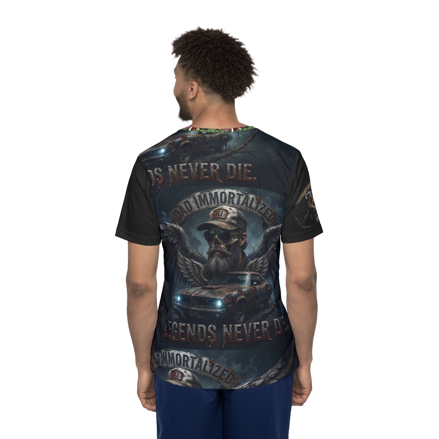 Dad Mode Activated Rocker Jersey — "Immortalized" Graphic Sports Tee