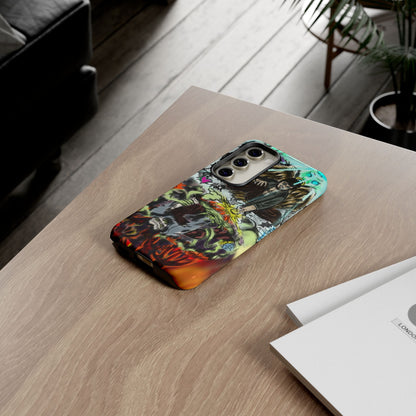 Tough Cases Phone Case, Edgy Art Phone Cover, Unique Gift for Him, Phone Accessories, Halloween Decor