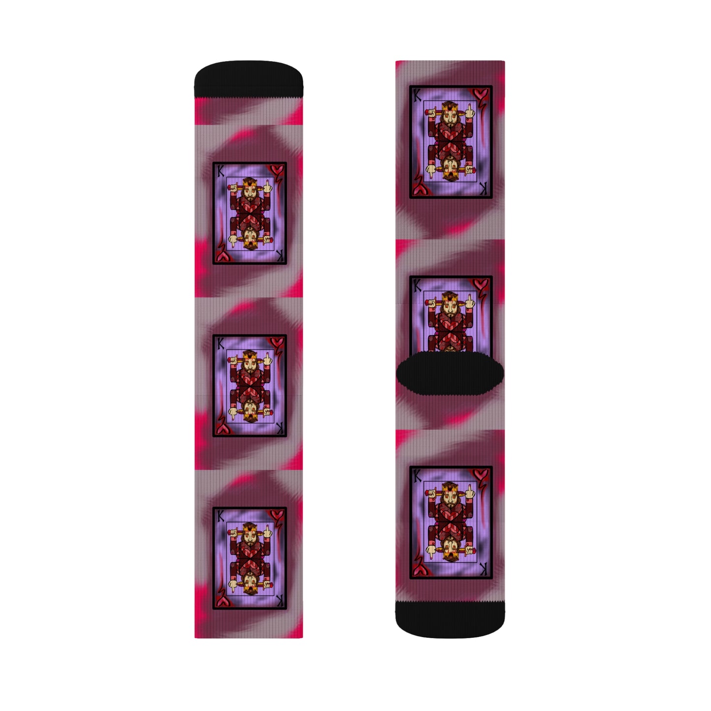 Unique Sublimation Socks - Artistic Design for Creative Souls