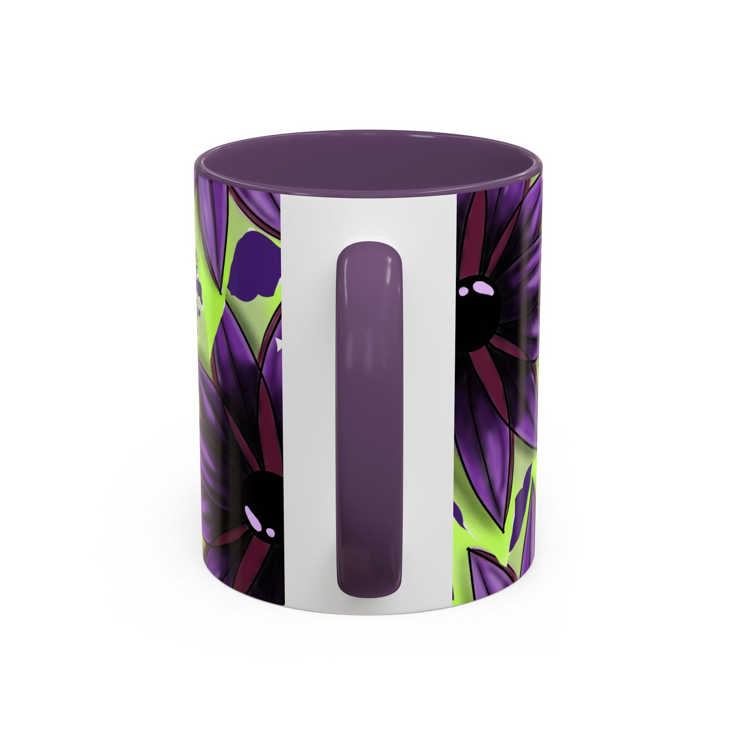 Vibrant Flower Accent Coffee Mug - 11oz & 15oz Semicolon Let Them Design
